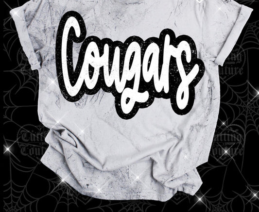 Black/white doodle Cougars
