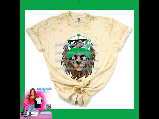 Green Lions Trucker Hat Mascot