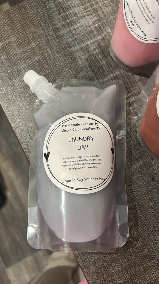 8oz Laundry Day Squeeze Wax