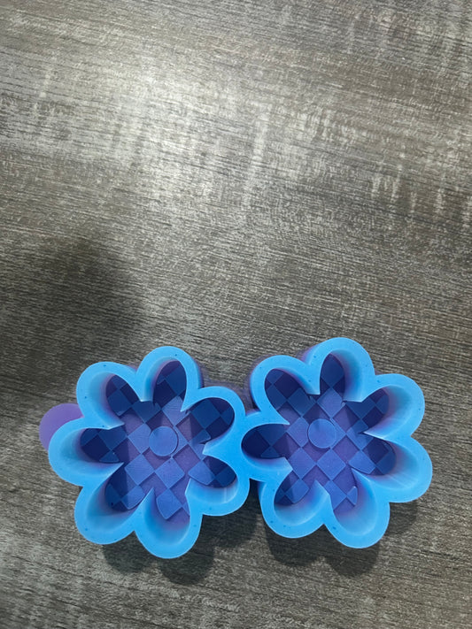 Checkered Flower vent size Freshie( pre-order)