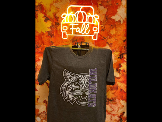Faux Rhinestone Wildkats