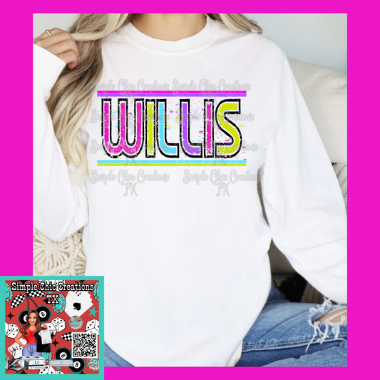 Colorful Retro Willis