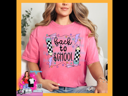 Retro/Checkered Back to School