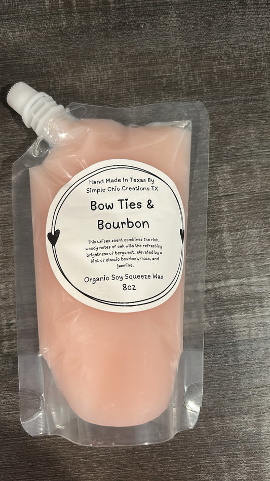 8oz Bowties and Bourbon Squeeze Wax