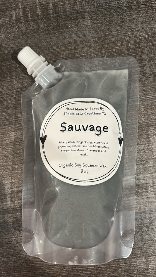 8oz Sauvage Squeeze Wax