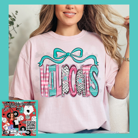 Preppy Pastel Wildcats