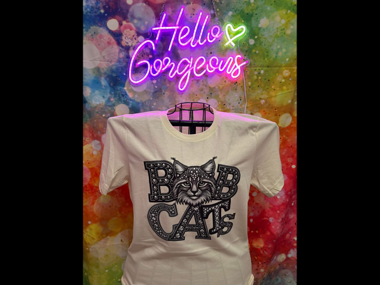 Faux Bobcats Rhinestones