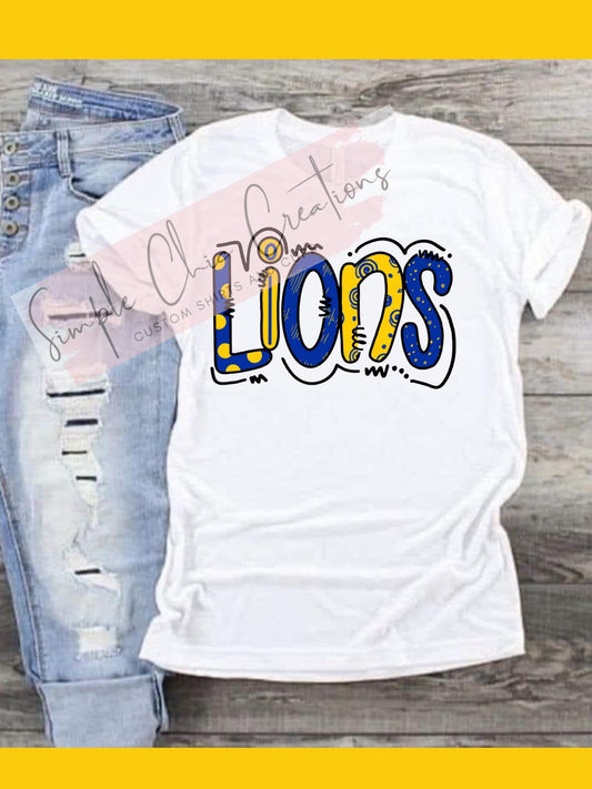 Lions ( doodle lettering)